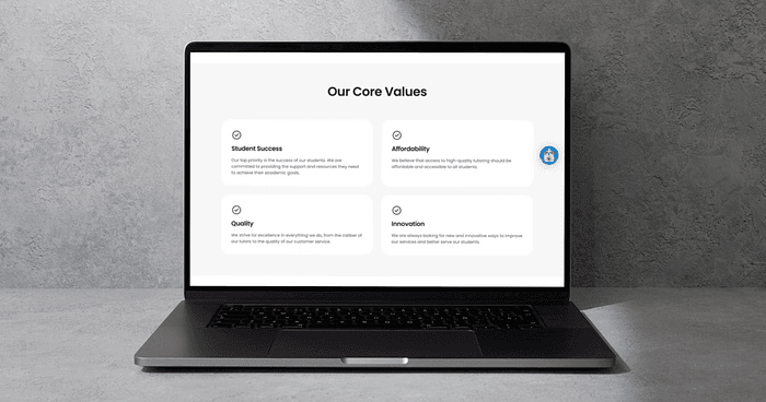 Tutoruu core values